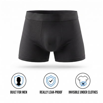 Finally — Boxers That Keep You Dry All Day. No Pads. No Diapers. No One Knows.