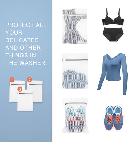 Protection Pack - 3x Premium Sustainable wash bags for bamboo fiber