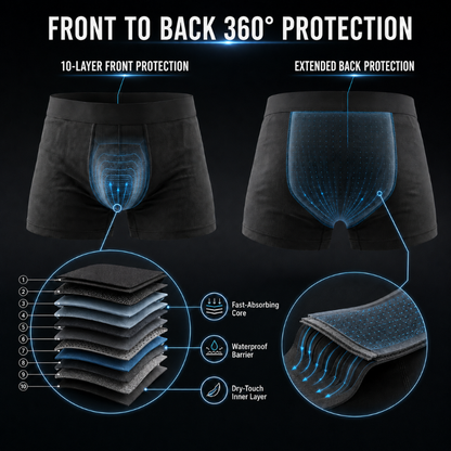 Finally — Boxers That Keep You Dry All Day. No Pads. No Diapers. No One Knows.