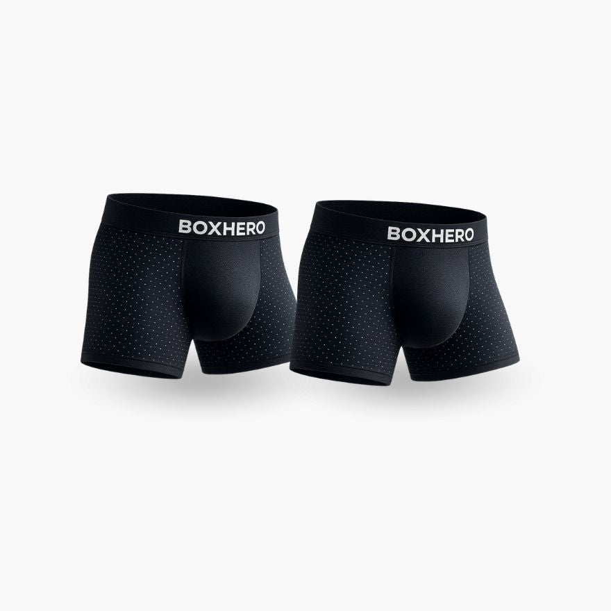 2-Pack Black PREMIUM BAMBOO FIBRE BOXER SHORTS 1.0