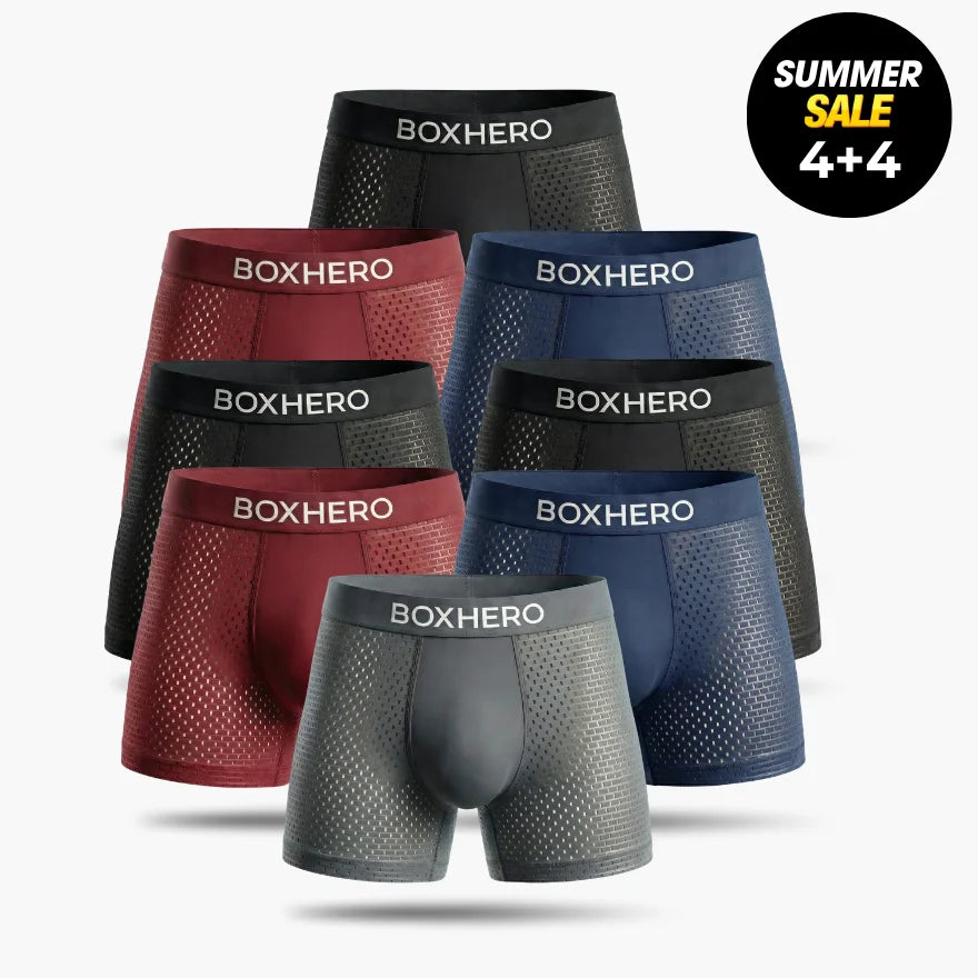 8-Pack - Premium Bamboo Fibre Boxer Shorts
