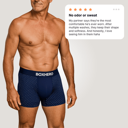 3-Pack Red - PREMIUM BAMBOO FIBRE BOXER SHORTS 1.0